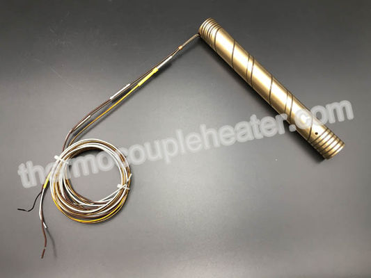 Enfoncez longtemps les appareils de chauffage de bobine en laiton de bec avec le thermocouple J pour le système chaud de coureur
