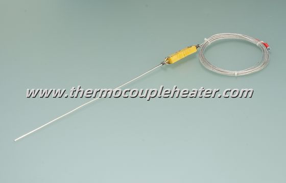 Thermocouple isolé minéral de type K avec connecteurs et conduits jumelés
