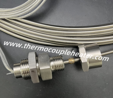 Cable de chauffage isolé minéral avec une extrémité terminée, équipé d'un adaptateur