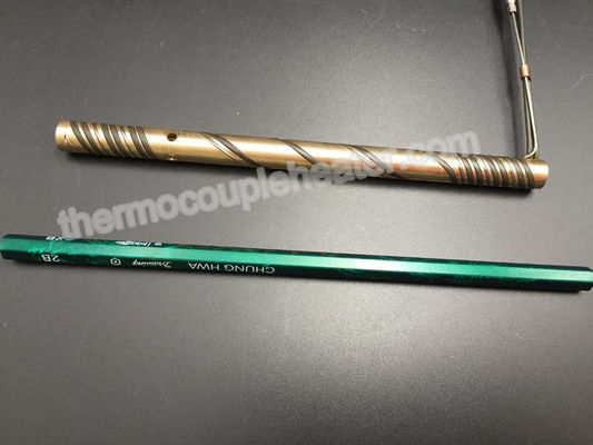 Appareil de chauffage de bobine en laiton de bec de coureur chaud d'ID6.6mm OD9.6mm mini avec la longueur 155mm