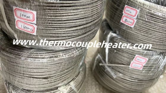 Cable résistant aux températures élevées en fibre de verre et en acier isolant