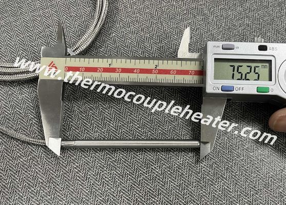 Capteur de température de haute précision RTD PT500 personnalisé 2 fils 5x75 mm