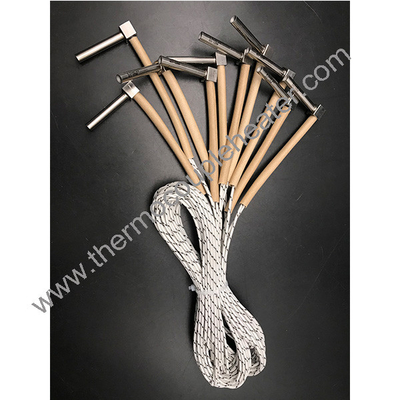 Élément de chauffage par cartouche électrique avec tube métallique flexible
