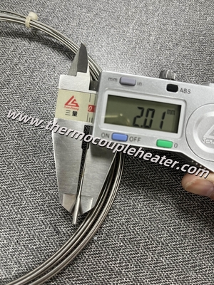 RTD Capteur de température PT100 sonde de 2,0 mm de diamètre x 3 mètres de longueur