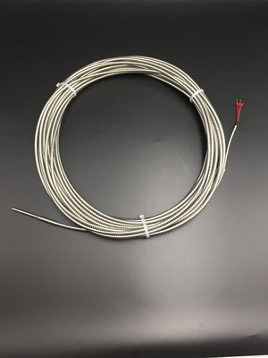 acier inoxydable de RDT Pt100 de thermocouple de diamètre de 6mm avec le tube de cheval en métal de 20M