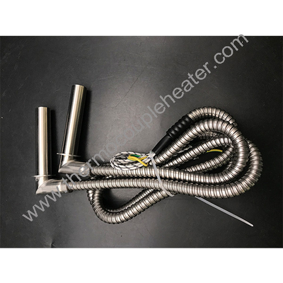 Élément de chauffage par cartouche électrique avec tube métallique flexible