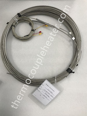 Type engainé thermocouple de type sondeur du diamètre 1.0mm 1.5mm 3.0mm 6.0mm d'acier inoxydable de K/j/n