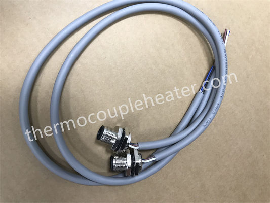 M12 Baril à 5 broches Connexion axiale mâle Femme avec câble de connexion