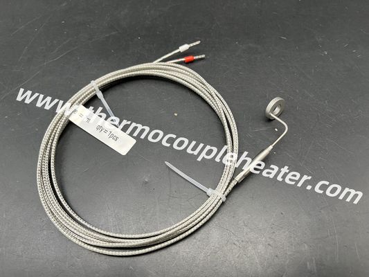 Thermocouple blindé à angle droit personnalisé avec borne d'anneau de type J