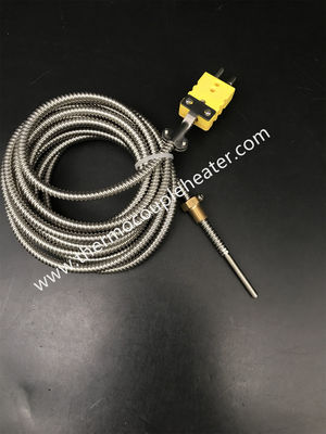 Thermocouple flexible de type K avec raccord de compression réglable et connecteur