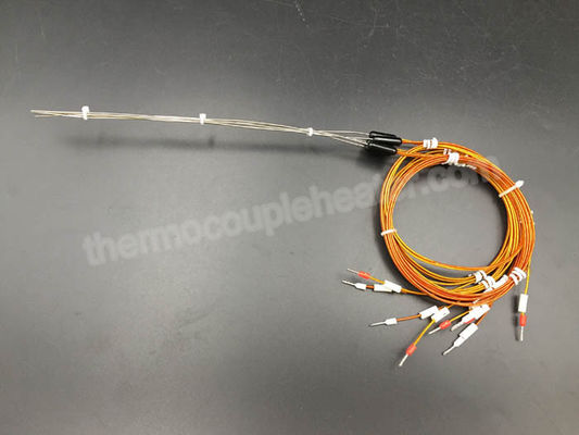 Type chaud de système de coureur sonde de thermocouple de J avec la transition moulée par plastique