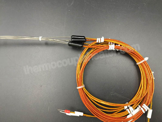 Type chaud de système de coureur sonde de thermocouple de J avec la transition moulée par plastique