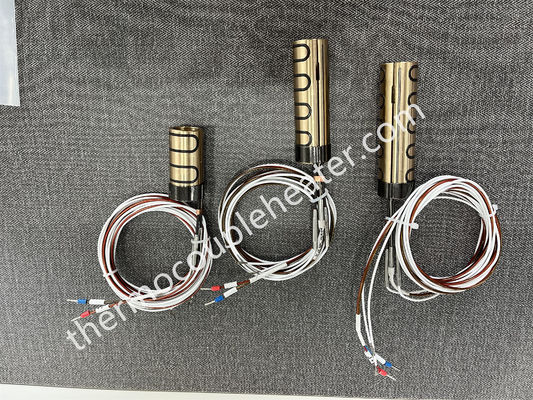 Chaufferette à canaux chauds pressée dans un mini-chauffage avec thermocouple pour machine de moulage par injection