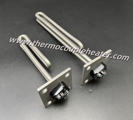 Chauffage tubulaire à immersion à bride, élément chauffant en acier inoxydable, chauffage de liquide