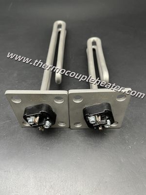 Chauffage tubulaire à immersion à bride, élément chauffant en acier inoxydable, chauffage de liquide