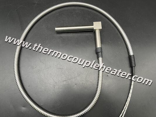 Chauffage optimisé pour l'espace : Chauffage à cartouche à angle droit de 90° avec jonction en cube d'acier