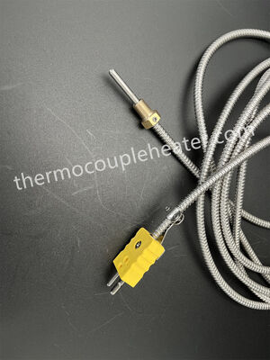 Thermocouple flexible de type K avec raccord de compression réglable et connecteur