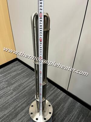 Réchauffeur tubulaire à bride avec boîte de connexion pour réservoir industriel et chauffage de processus