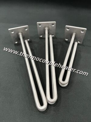 Élément chauffant à immersion avec bride en acier inoxydable pour chauffe-eau industriel certifié UL