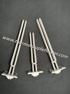 Élément chauffant à immersion avec bride en acier inoxydable pour chauffe-eau industriel certifié UL