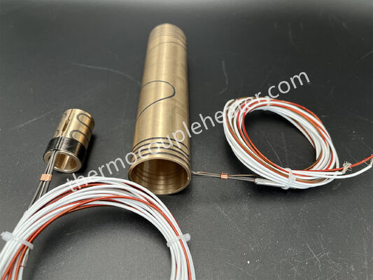 Résistance électrique à l'axe de la bande de serrage chauffante à bobine avec thermocouple de type J pour le système de chauffage