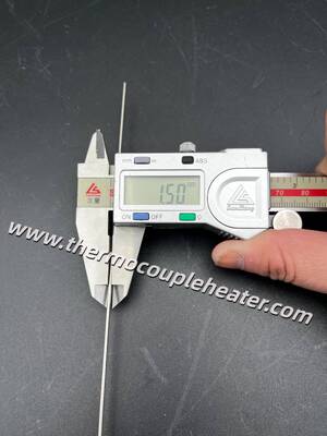 Thermocouple à réponse rapide de type J: sonde Φ1,5 mm avec fil de plomb Kapton à haute température