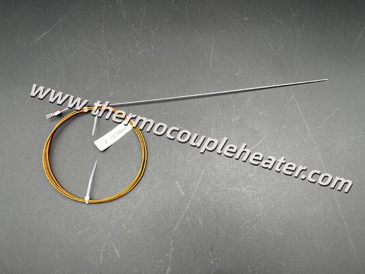 Thermocouple à réponse rapide de type J: sonde Φ1,5 mm avec fil de plomb Kapton à haute température