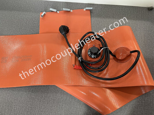 220v 200l appareil de chauffage de bande industriel flexible électrique de bidon à pétrole en caoutchouc de silicone de 55 gallons