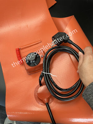 220v 200l appareil de chauffage de bande industriel flexible électrique de bidon à pétrole en caoutchouc de silicone de 55 gallons