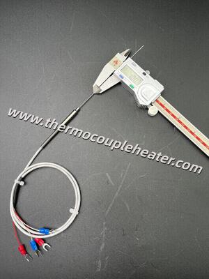 1.0mm Ultra-mince minérale isolée PT100 RTD Sensor 4 fils haute précision pour les espaces confinés