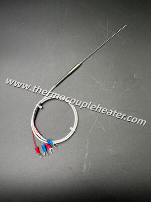 1.0mm Ultra-mince minérale isolée PT100 RTD Sensor 4 fils haute précision pour les espaces confinés