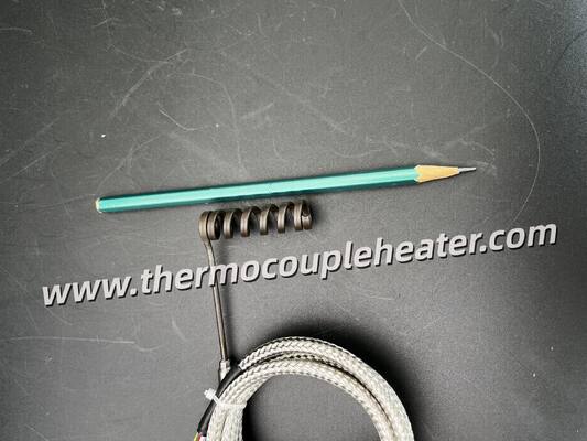 Ultra-Compact Minitubular Coil Heater ID9.5mm Section 3.2x1.8mm For Limited Spaces