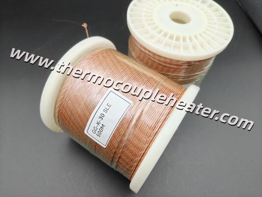 30AWG Type K Thermocouple Cable Special Limits ±1.1°C Double Fiberglass Insulated Cable