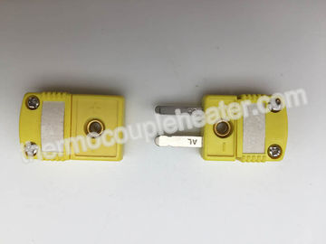 Type thermoplastique jaune de prises de thermocouple mâle et femelle de K pour Industria