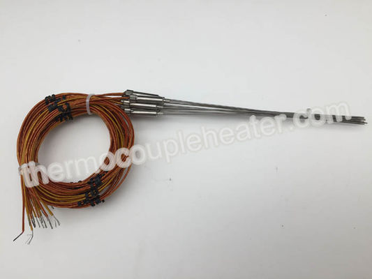 Dactylographiez à J la sonde chaude de la température de la sonde de thermocouple de coureur/RDT avec la tête en métal