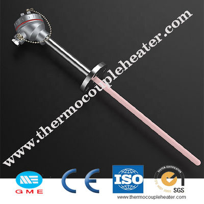 Type thermocouple de rhodium de platine de S B R avec le tube en céramique de sonde de protection