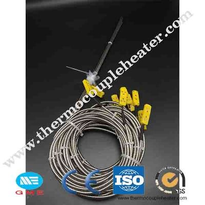 Type de K J PT100 sonde de thermocouple flexible avec le fil de 1000mm
