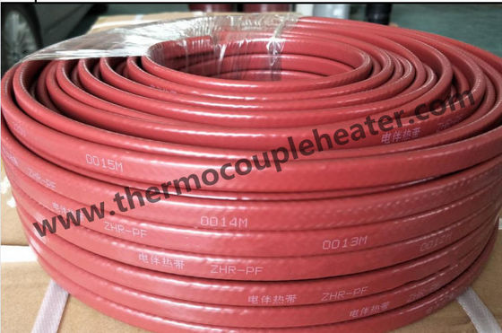 Chauffage électrique de réglementation Trace Cable With Fluoropolymer Overjacket d'individu de PTFE