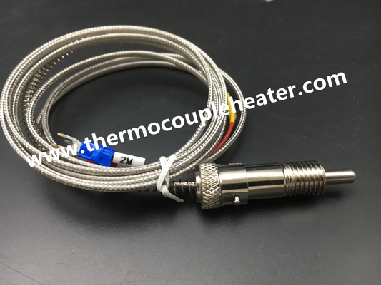 Type de thermocouple de style de baïonnette de capteur de température J/K avec le câble de 2m