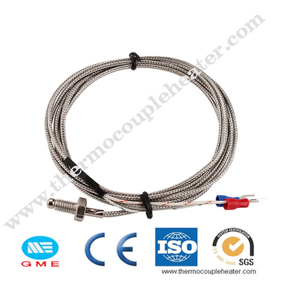 Type thermocouple M6 de RDT K du capteur de température de vis d'acier inoxydable Pt100
