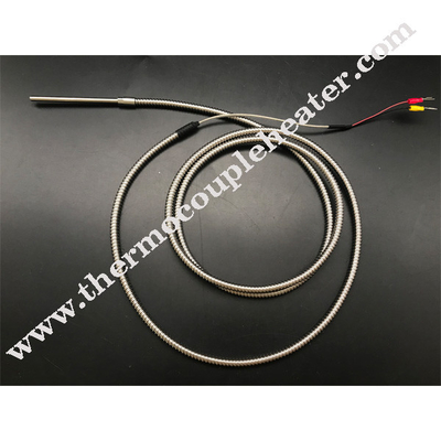 Type engainé thermocouple de type sondeur du diamètre 1.0mm 1.5mm 3.0mm 6.0mm d'acier inoxydable de K/j/n