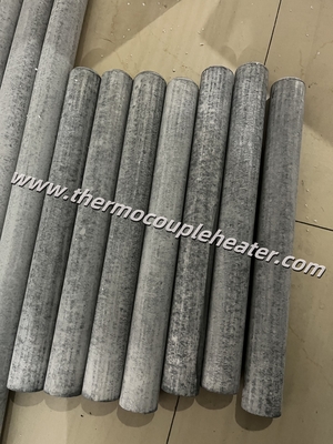 Tubes de protection contre les thermocouples NSiC à carbure de silicium lié aux nitrures pour les fours de fusion des métaux