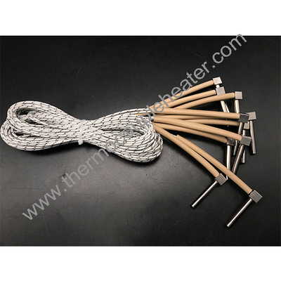 Élément de chauffage par cartouche électrique avec tube métallique flexible