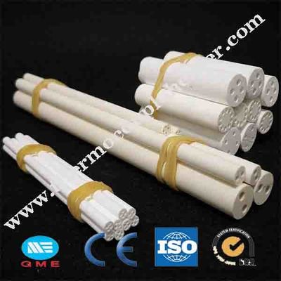 Tube en céramique à haute densité de MgO de 95% pour la protection de thermocouple