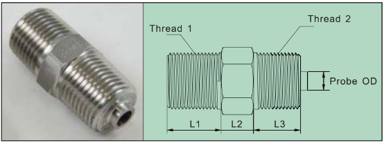 Composants de thermocouple de mesure de la température, garnitures de compression de thermocouple